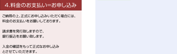 4.料金のお支払い＝お申し込み