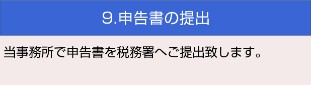 9.申告書の提出